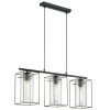 Luminaires Eglo Lampe suspendue Eglo LONCINO Noir, 3 lumières