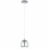 Luminaires Eglo Lampe suspendue Eglo ROCAMAR Chrome, 1 lumière