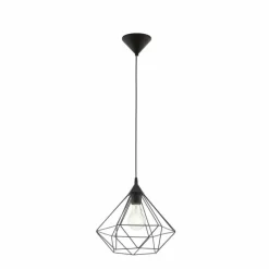 Luminaires Eglo Lampe suspendue Eglo TARBES Noir, 1 lumière* Suspensions