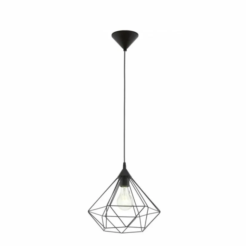 Luminaires Eglo Lampe suspendue Eglo TARBES Noir, 1 lumière* Suspensions