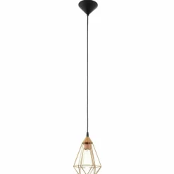 Lampes Vintages & Rétros-Luminaires Eglo Lampe suspendue Eglo TARBES Noir, 1 lumière