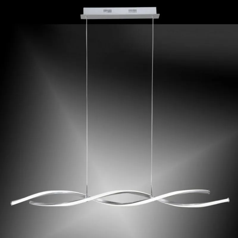 Luminaires Paul Neuhaus Lampe suspendue Paul Neuhaus POLINA LED Acier inoxydable, 2 lumières* Éclairage Led