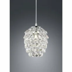 Luminaires Rustiques-Luminaires Reality Lampe suspendue Reality PETTY Chrome, 1 lumière