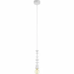 Lampes Vintages & Rétros-Luminaires Eglo Lampe suspension Eglo AVOLTRI Blanc, 1 lumière