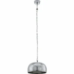 Luminaires Scandinaves-Luminaires Eglo Lampe suspension Eglo DUMPHRY Chrome, 1 lumière