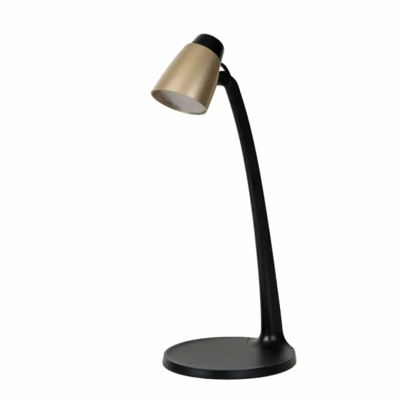 Lampes Dorées-Luminaires Lucide Lampes de table Lucide LUDO LED Noir, 1 lumière