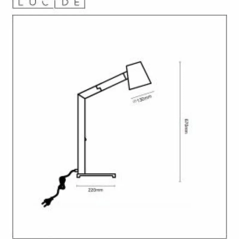 Luminaires Scandinaves-Luminaires Lucide Lampes de table Lucide MIZUKO Noir, 1 lumière