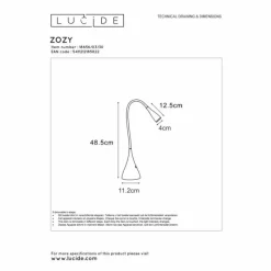 Luminaires Lucide Lampes de table Lucide ZOZY LED Noir, 1 lumière* Éclairage Led