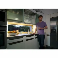 Luminaires Ledvance lampes pour bandeaux LEDVANCE LINEAR Argenté, 1 lumière, Détecteur de mouvement* Éclairage Led