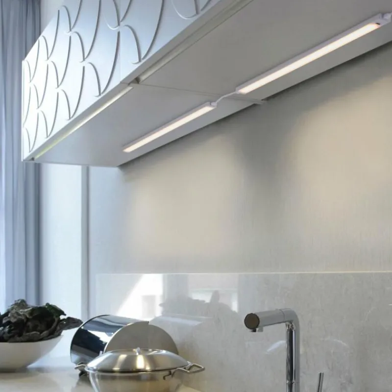 Luminaires Paul Neuhaus lampes pour bandeaux Paul Neuhaus AMON LED Argenté, 1 lumière, Détecteur de mouvement* Éclairage Led