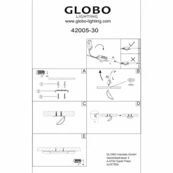 Luminaires Globo Lighting Lampes sous meubles Globo OBARA LED Verre, 1 lumière
