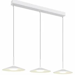 Luminaires Globo Lighting Lampone Suspension LED Blanc, 1 lumière* Suspensions