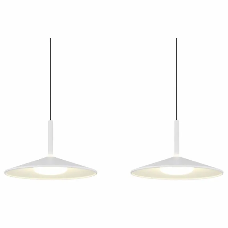 Luminaires Globo Lighting Lampone Suspension LED Blanc, 1 lumière* Suspensions