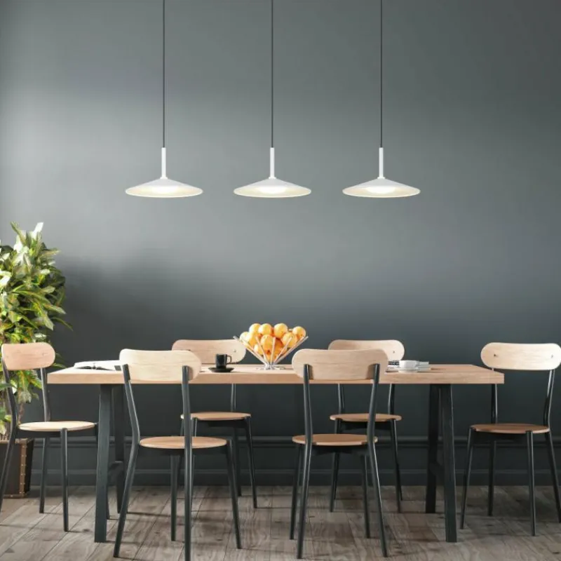 Luminaires Globo Lighting Lampone Suspension LED Blanc, 1 lumière* Éclairage Led