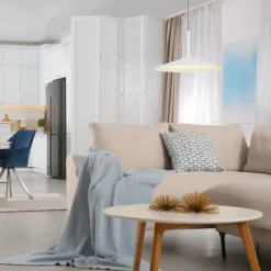 Luminaires Globo Lighting Lampone Suspension LED Blanc, 1 lumière* Éclairage Led