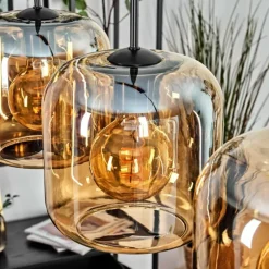 hofstein Lauden Suspension Ambre, 3 lumières