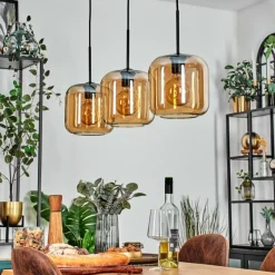 hofstein Lauden Suspension Ambre, 3 lumières