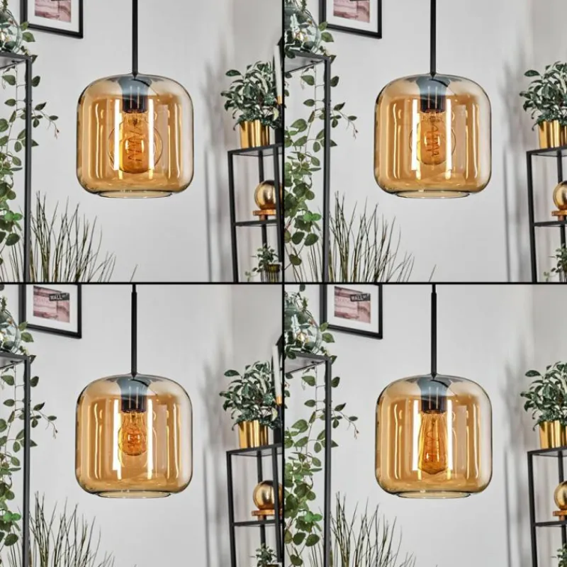 hofstein Lauden Suspension Ambre, 5 lumières