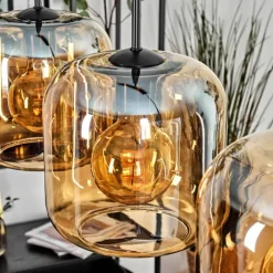 hofstein Lauden Suspension Ambre, 5 lumières