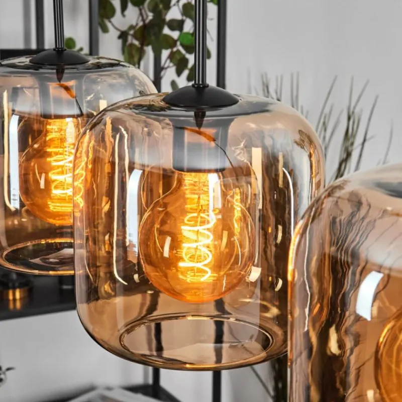 hofstein Lauden Suspension Ambre, 5 lumières