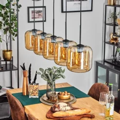 hofstein Lauden Suspension Ambre, 5 lumières