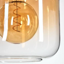 hofstein Lauden Suspension Ambre, Clair, Fumé, 4 lumières