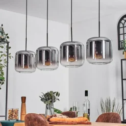 hofstein Lauden Suspension Chrome, Clair, 4 lumières