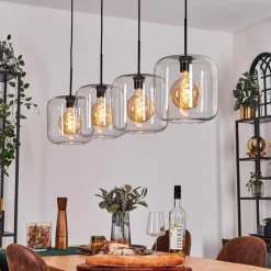 hofstein Lauden Suspension Clair, 4 lumières