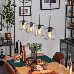 hofstein Lauden Suspension Clair, 4 lumières