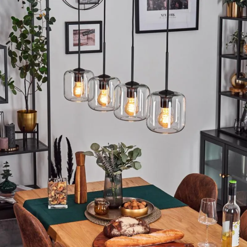 hofstein Lauden Suspension Clair, 4 lumières