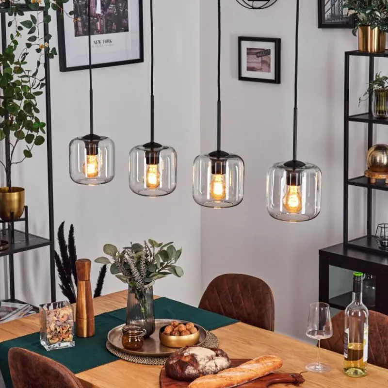 hofstein Lauden Suspension Clair, 4 lumières