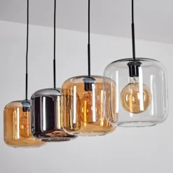 hofstein Lauden Suspension Noir, 4 lumières