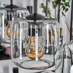 hofstein Lauden Suspension Noir, 3 lumières