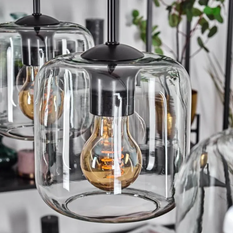 hofstein Lauden Suspension Noir, 3 lumières