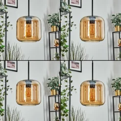 hofstein Lauden Suspension Noir, 3 lumières