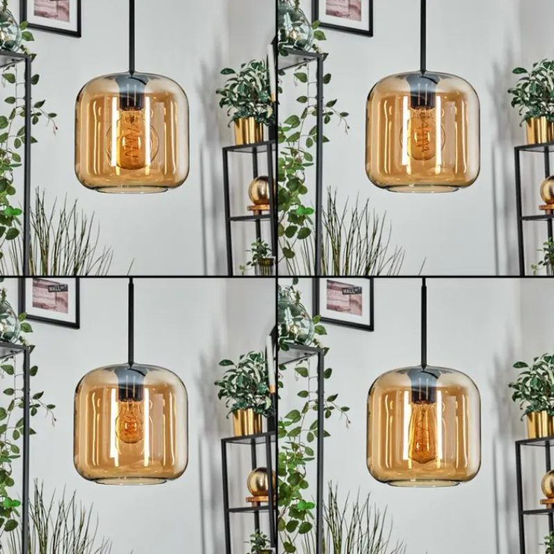 hofstein Lauden Suspension Noir, 3 lumières