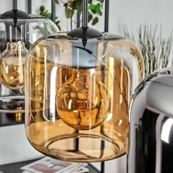 hofstein Lauden Suspension Noir, 3 lumières