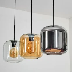 hofstein Lauden Suspension Noir, 3 lumières