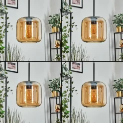 hofstein Lauden Suspension Noir, 4 lumières