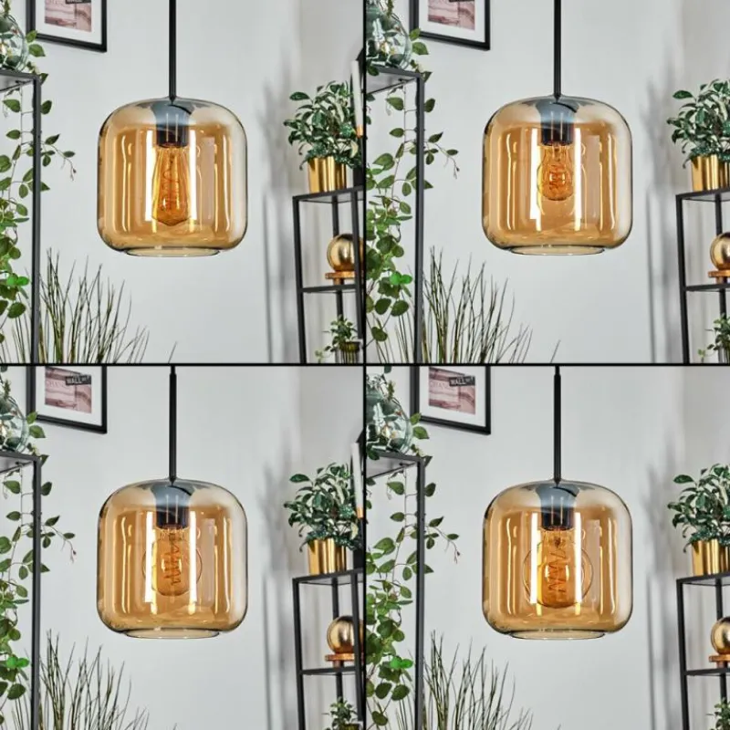 hofstein Lauden Suspension Noir, 4 lumières