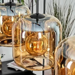 hofstein Lauden Suspension Noir, 4 lumières