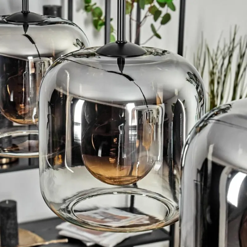 hofstein Lauden Suspension Noir, 4 lumières