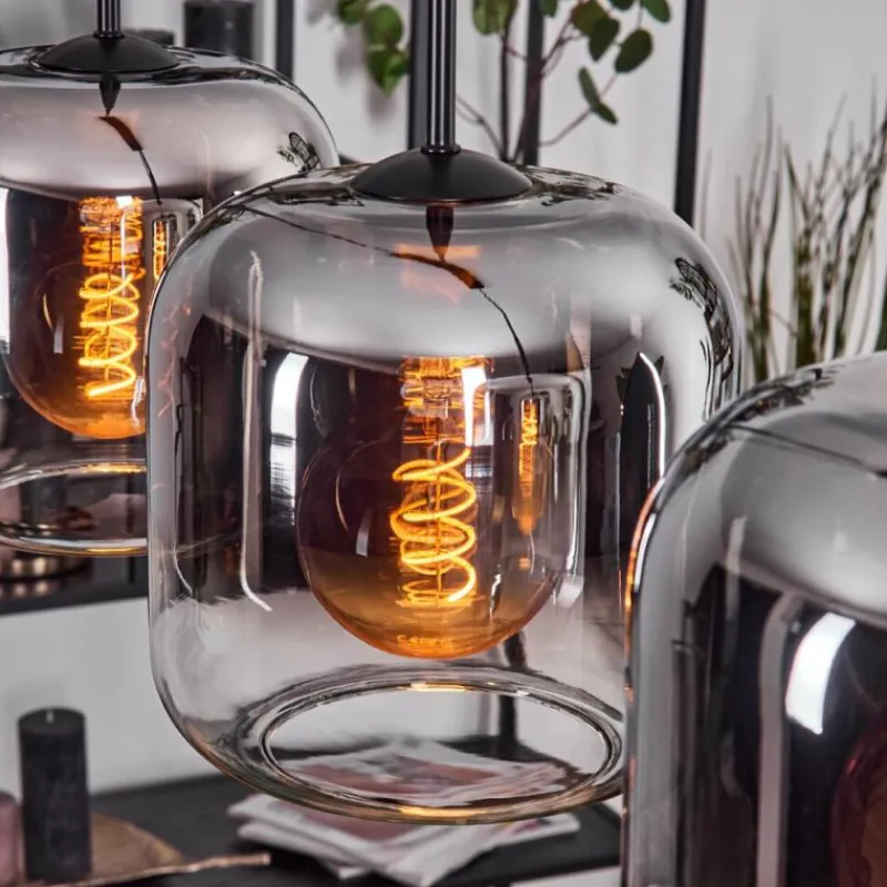 hofstein Lauden Suspension Noir, 4 lumières