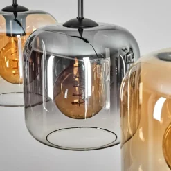 hofstein Lauden Suspension Noir, 4 lumières