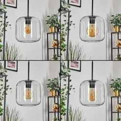 hofstein Lauden Suspension Noir, 5 lumières