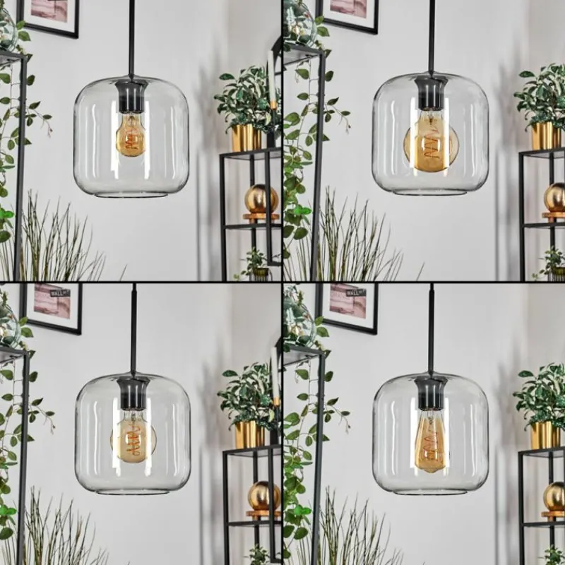 hofstein Lauden Suspension Noir, 5 lumières