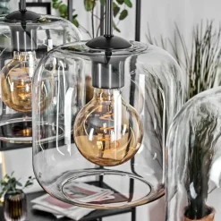 hofstein Lauden Suspension Noir, 5 lumières