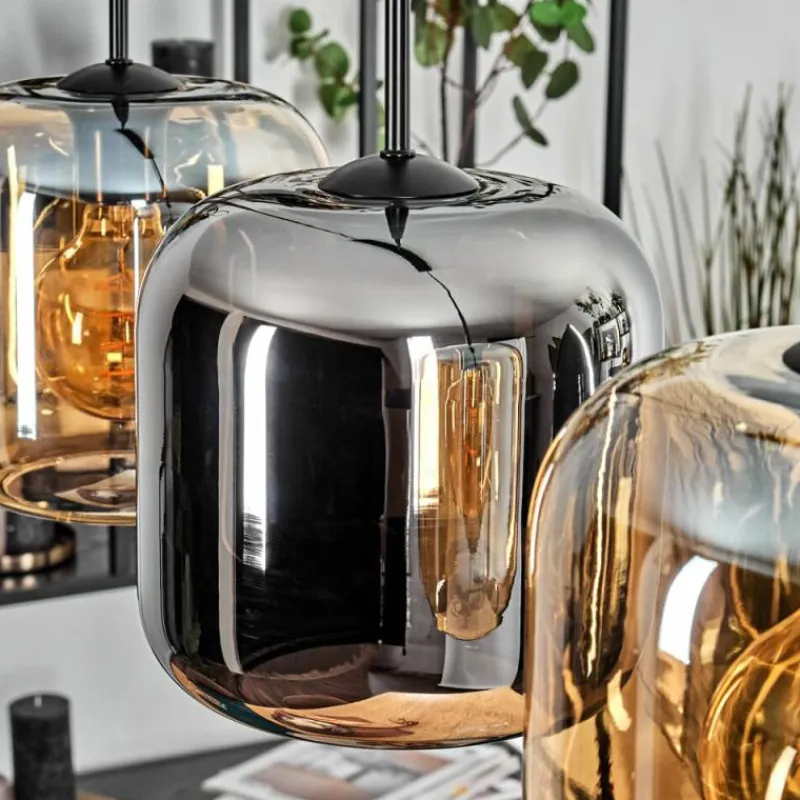 hofstein Lauden Suspension Noir, 5 lumières