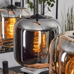 hofstein Lauden Suspension Noir, 5 lumières