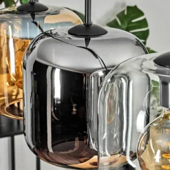 hofstein Lauden Suspension Noir, 5 lumières